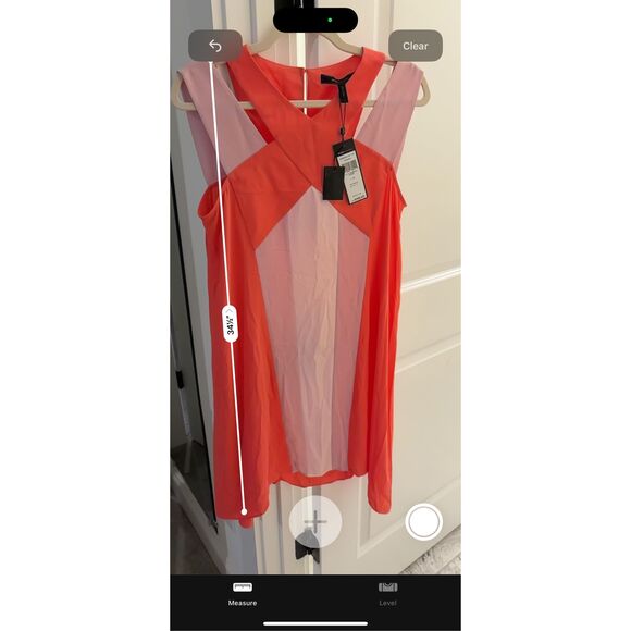 NWT BCBGMAXAZRIA Chantal crossover dress, Small $129 F42 - Picture 5 of 7